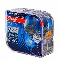 OSRAM лампочка H4 12V 100/90W P43t Cool Blue Boost (2 шт.)